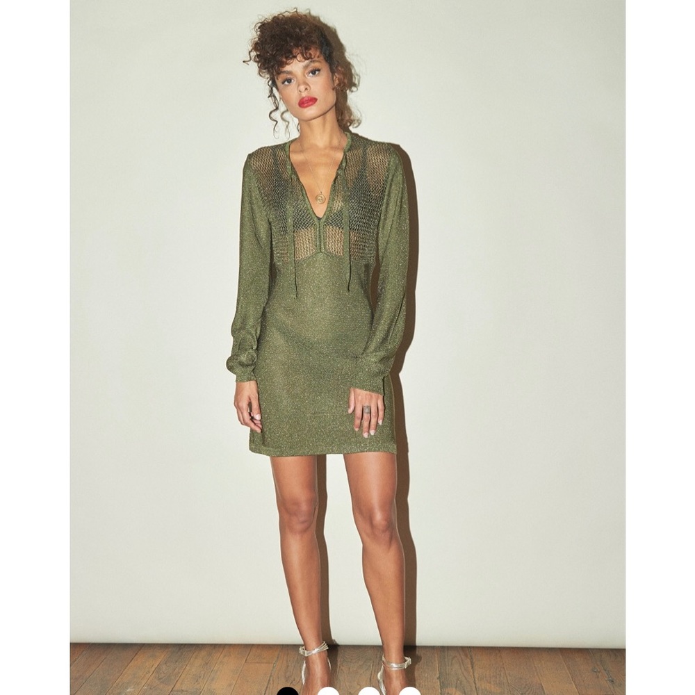 Rouje Olive Green Dress